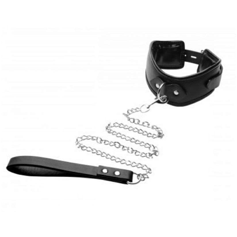 Padded Locking Posture Collar with Leash
