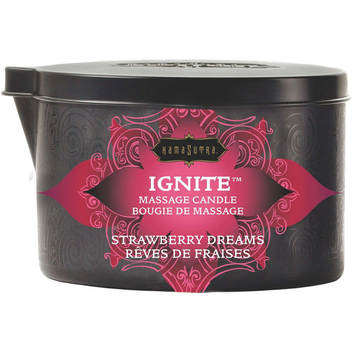 Ignite Strawberry Dreams Massage Candle - 6 Oz.