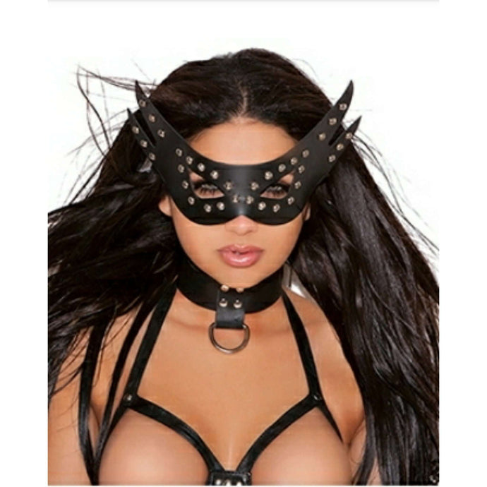 Leather cat mask